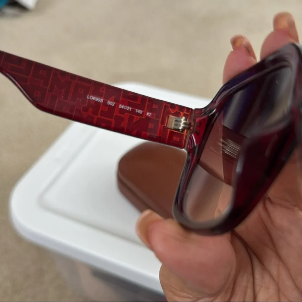 Longchamp Women's Red Sunglasses - Picture 2 of 7